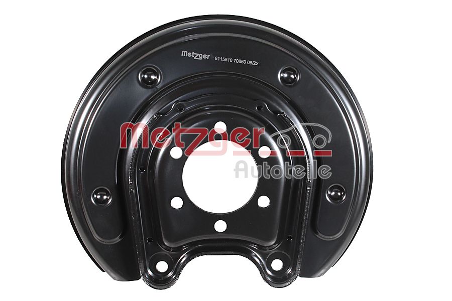 Splash Panel, brake disc - 6115510 METZGER